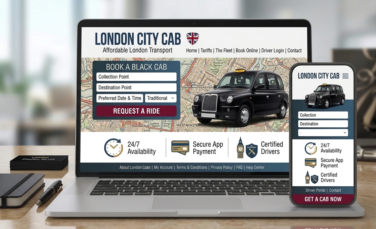 Capital Black Cabs London booking website