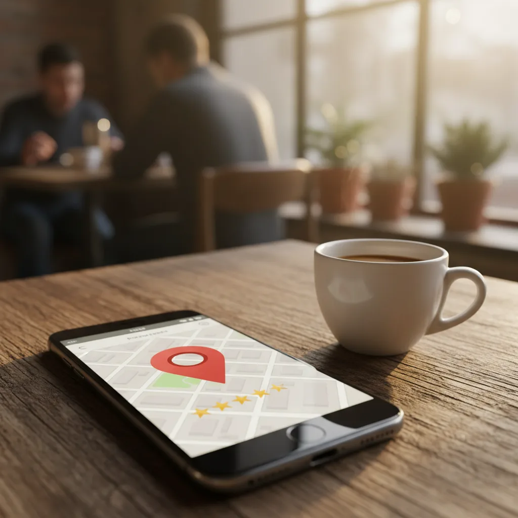 Phone showing a Google Maps taxi search result